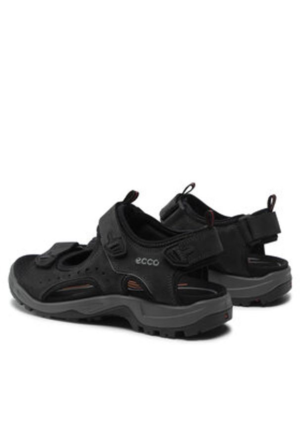 ecco - ECCO Sandały Offroad 82204412001 Czarny. Kolor: czarny. Materiał: skóra, nubuk