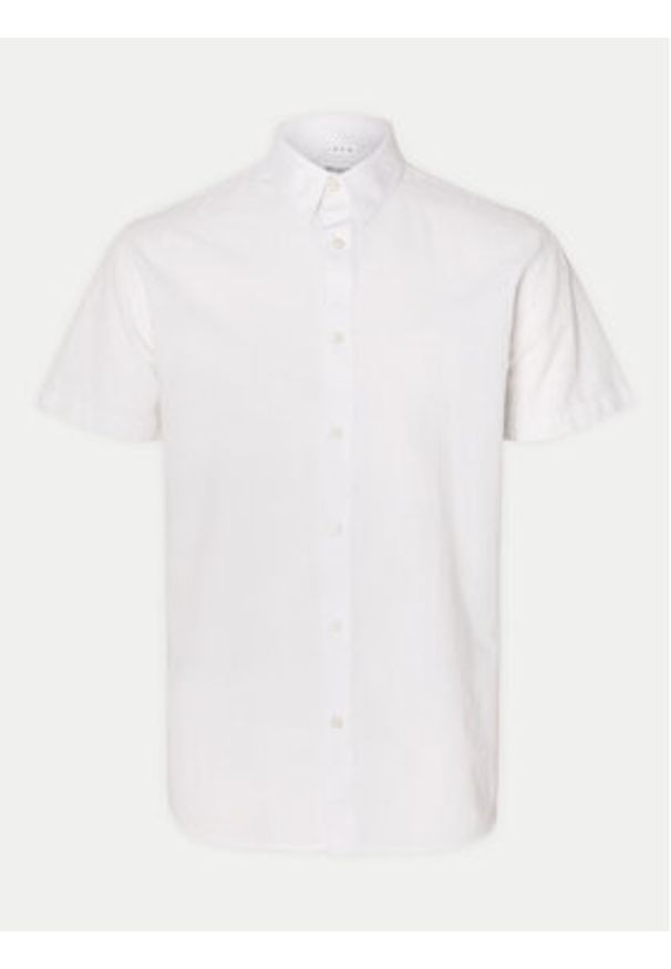 Selected Homme Koszula 16092495 Biały Regular Fit. Kolor: biały. Materiał: bawełna