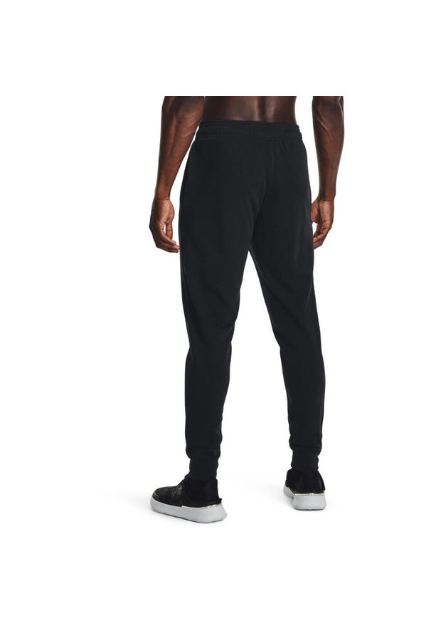 Spodnie Under Armour UA Rival Terry, Mężczyźni. Kolor: biały, czarny, wielokolorowy. Materiał: bawełna, materiał