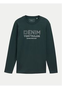 Tom Tailor Denim Longsleeve 1043484 Zielony Regular Fit. Kolor: zielony. Materiał: bawełna. Długość rękawa: długi rękaw #3