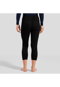 Legginsy damskie Odlo BL BOTTOM 3/4 ACTIVE WARM ECO. Kolor: czarny. Długość: krótkie