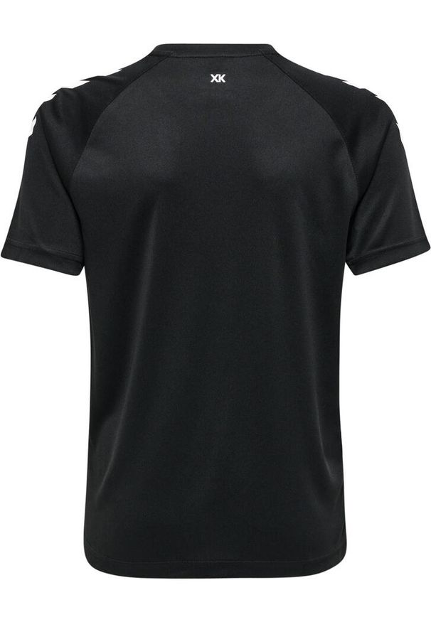 Hummel Core XK Kids Poly T-Shirt. Kolor: czarny. Długość rękawa: krótki rękaw. Długość: krótkie