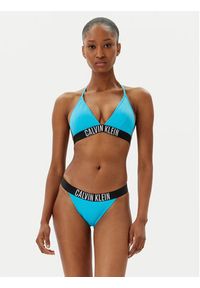 Calvin Klein Swimwear Góra od bikini KW0KW02854 Niebieski. Kolor: niebieski. Materiał: syntetyk