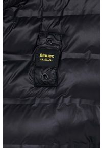 Blauer kurtka damska kolor czarny przejściowa. Kolor: czarny. Materiał: materiał, włókno. Wzór: gładki
