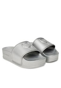 Karl Lagerfeld - KARL LAGERFELD Klapki Kondo Maxi KL80819M Srebrny. Kolor: srebrny #6