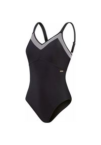 Speedo - Jednoczęściowy Kostium Kąpielowy Dla Pań I Panów Z Siateczki. Kolor: czarny