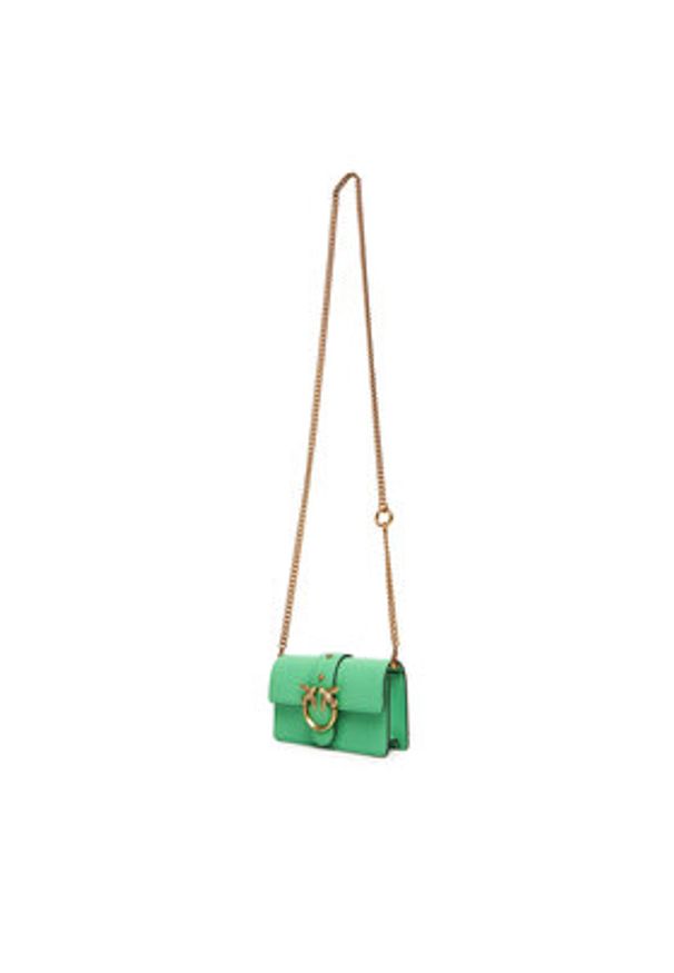 Pinko - PINKO Torebka Love One Micro C . AI 24-25 PCPL 100064 A0F1 Zielony. Kolor: zielony. Materiał: skórzane