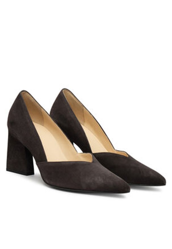 HÖGL Szpilki 0-187502-66000 Szary. Kolor: szary. Materiał: welur, skóra. Obcas: na szpilce