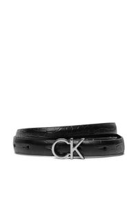 Calvin Klein Pasek Damski K60K612390 Czarny. Kolor: czarny. Materiał: skóra