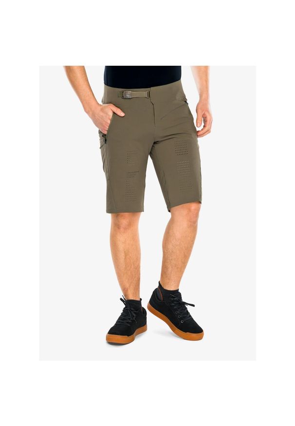 FOX - Szorty rowerowe męskie Fox Flexair Short. Kolor: zielony