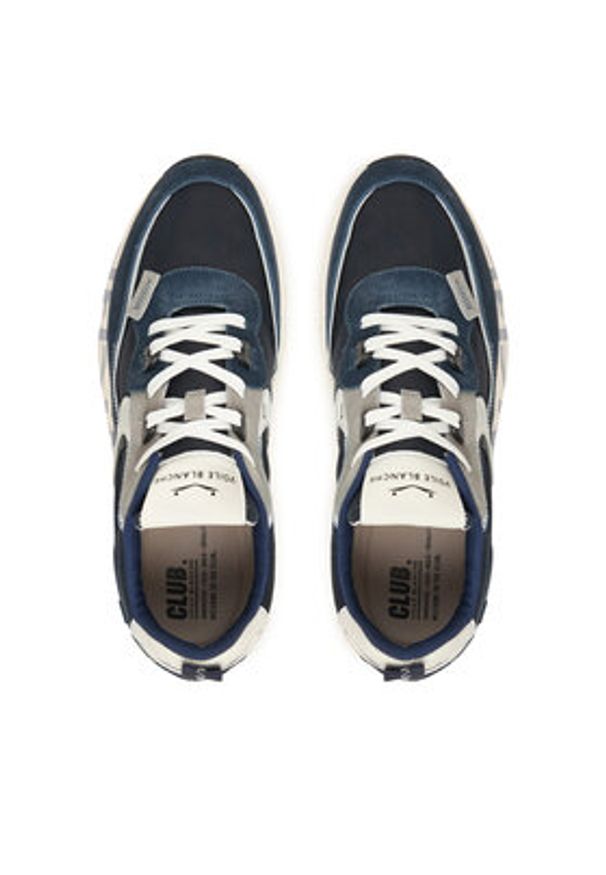Voile Blanche Sneakersy Club01. 2017465-17 Granatowy. Kolor: niebieski. Materiał: skóra, zamsz
