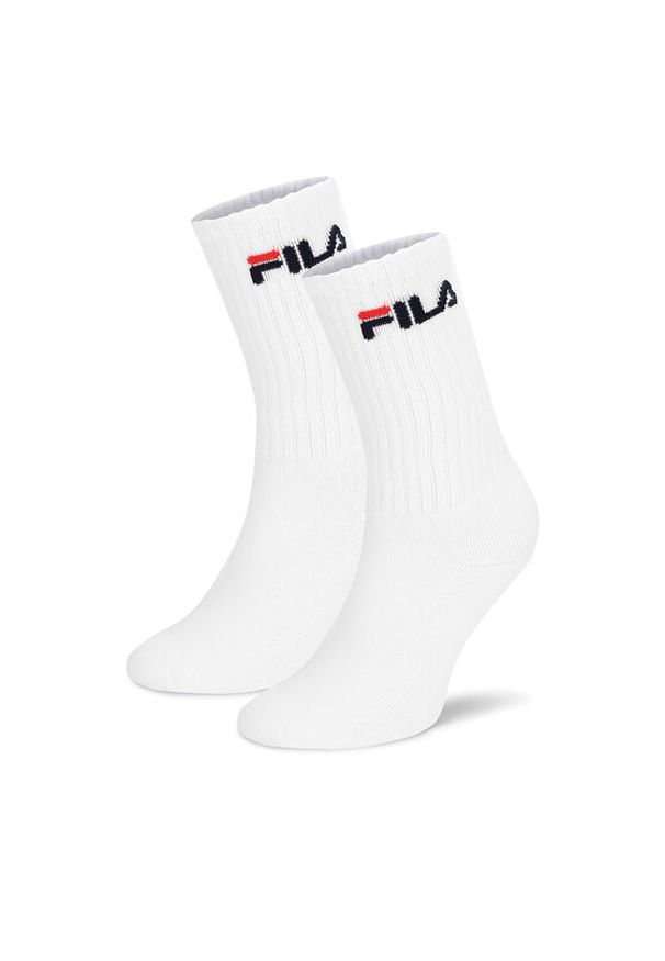 Fila Skarpety długie F4401-AW24 (2-pack) Biały. Kolor: biały. Materiał: bawełna
