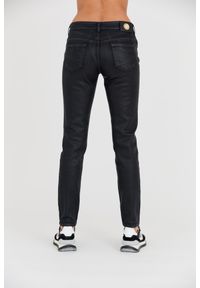 Just Cavalli - JUST CAVALLI Skinny Czarne damskie jeansy z połyskiem, Rozmiar 29. Kolor: czarny
