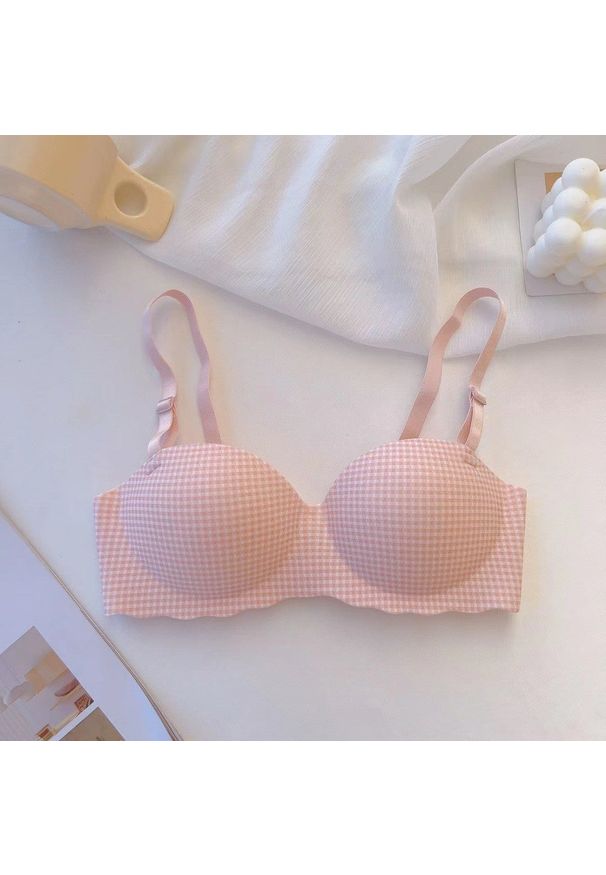 Intica - Biustonosz balkonetka miękki do codziennych stylizacji Kenda. Kolor: różowy. Materiał: materiał