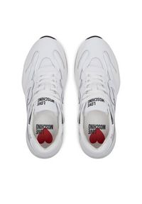 Love Moschino - LOVE MOSCHINO Sneakersy JA15326G1MIQE10A Biały. Kolor: biały. Materiał: skóra