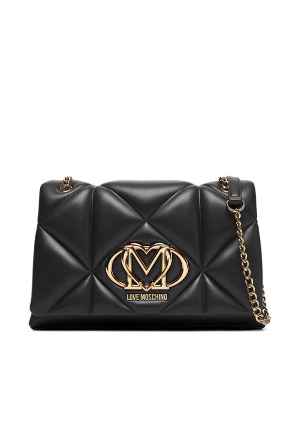 Love Moschino - LOVE MOSCHINO Torebka JC4041PP0NLC0000 Czarny. Kolor: czarny. Materiał: skórzane