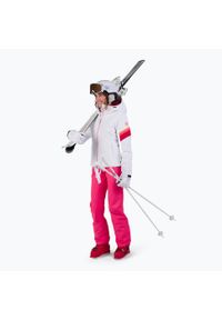 Kurtka narciarska damska Rossignol Strawpile Jkt. Kolor: biały. Sezon: zima. Sport: narciarstwo