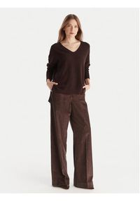 Kontatto Sweter 3M0842C Bordowy Relaxed Fit. Kolor: czerwony. Materiał: syntetyk #4