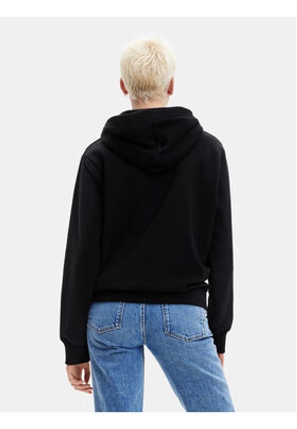 Desigual Bluza 23SWSK35 Czarny Loose Fit. Kolor: czarny. Materiał: bawełna