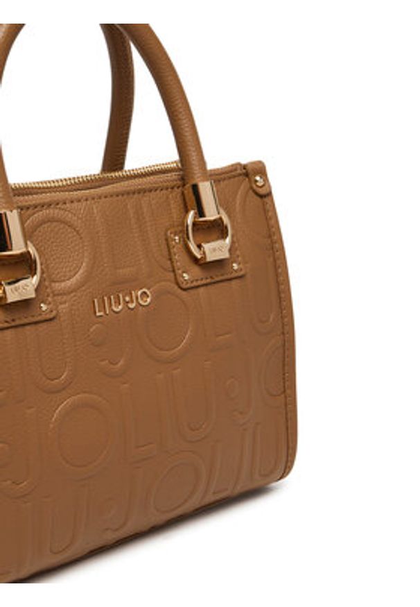 Liu Jo Torebka Ecs S Satchel AF5163 E0538 Brązowy. Kolor: brązowy. Materiał: skórzane