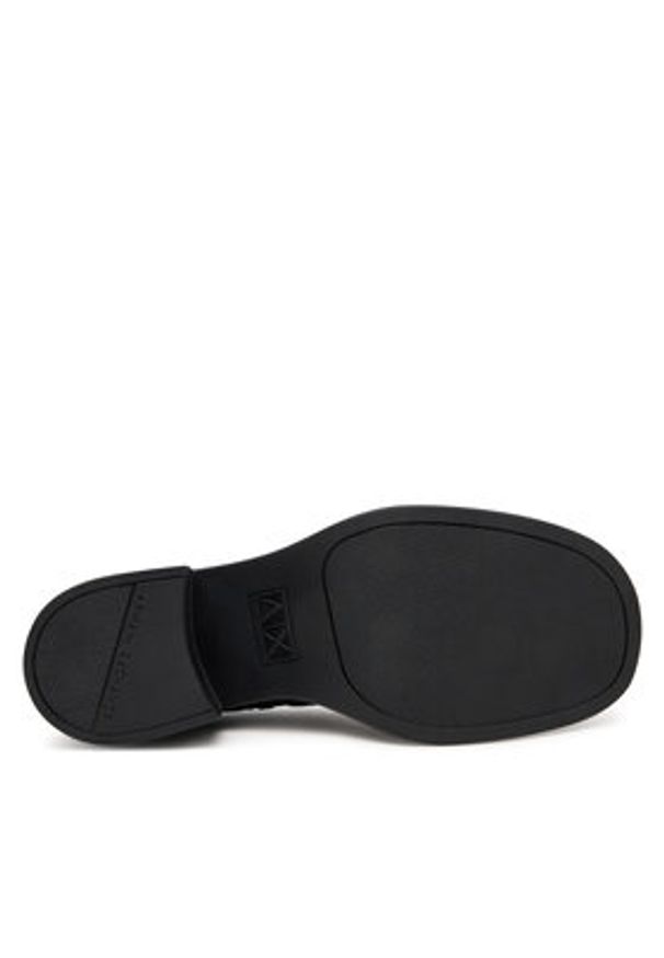 Armani Exchange Botki XW001643 AF17474 UC001 Czarny. Kolor: czarny. Materiał: skóra