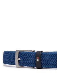 TOMMY HILFIGER - Tommy Hilfiger Pasek Adan 3.5 Elastic AM0AM13824 Granatowy. Kolor: niebieski. Materiał: materiał #2