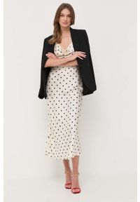 Guess sukienka kolor beżowy maxi prosta. Okazja: na co dzień. Kolor: beżowy. Długość rękawa: na ramiączkach. Typ sukienki: proste. Styl: casual. Długość: maxi #3