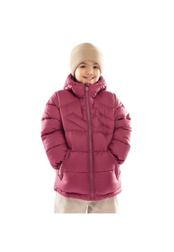 SIROKO - Chłopięca kurtka puchowa Lifestyle Siroko Berry. Kolor: brązowy. Materiał: puch