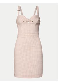 Guess Sukienka koktajlowa Sl Lilia W4GK13 WG492 Różowy Slim Fit. Kolor: różowy. Materiał: wiskoza, syntetyk. Styl: wizytowy #5
