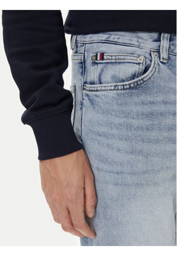 TOMMY HILFIGER - Tommy Hilfiger Jeansy Denton MW0MW39651 Niebieski Straight Fit. Kolor: niebieski