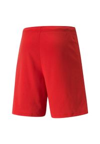 Puma - Męskie Spodenki Dresowe TeamRISE. Kolor: czerwony. Materiał: dresówka