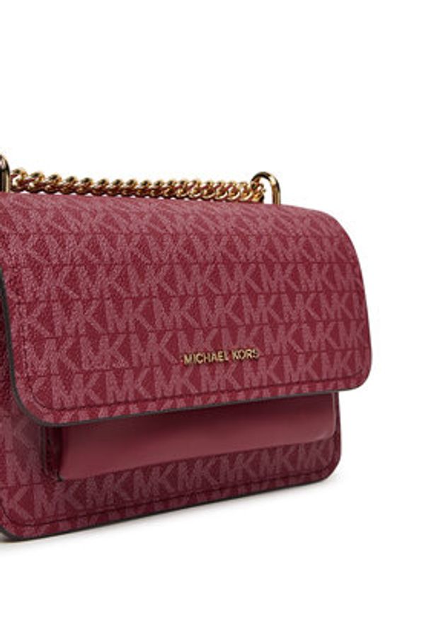 MICHAEL Michael Kors Torebka Claire 32R5GC7C1V Bordowy. Kolor: czerwony. Materiał: skórzane