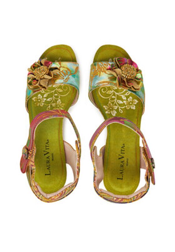 Laura Vita Espadryle Hacdeo 09 Żółty. Kolor: żółty. Materiał: skóra