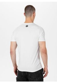 PITBULL - Koszulka bawełniana sportowy t-shirt dla dorosłych Slim Fit Classic Boxing. Kolor: biały, czarny, wielokolorowy. Materiał: bawełna