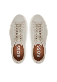 BOSS Sneakersy Kieran Tenn 50542092 Beżowy. Kolor: beżowy. Materiał: skóra, zamsz