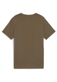 Koszulka Puma Ess 2 Color No.1 Logo Tee B, Dzieci. Kolor: brązowy. Materiał: materiał, bawełna