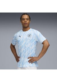 Koszulka piłkarska Puma Manchester City 25/26 przedmeczowa. Materiał: materiał. Sport: piłka nożna