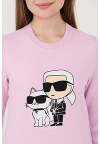 Karl Lagerfeld - KARL LAGERFELD Lawendowa bluza Ikonik 2.0 Sweatshirt. Kolor: fioletowy