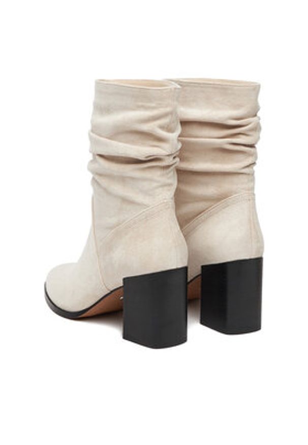 Nine West Botki CEO-JAMILAH-01 Beżowy. Kolor: beżowy. Materiał: materiał