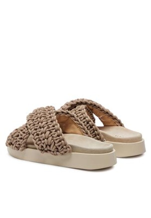 Inuikii Klapki Woven 70104-105 Brązowy. Kolor: brązowy. Materiał: materiał