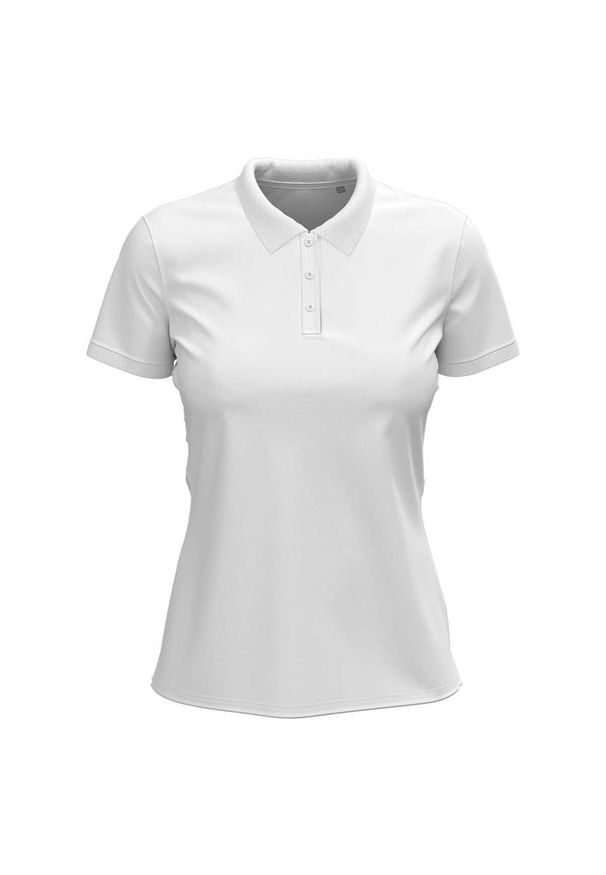 Stedman - Damska Koszulka Polo Ze Stretchem. Typ kołnierza: polo. Kolor: biały