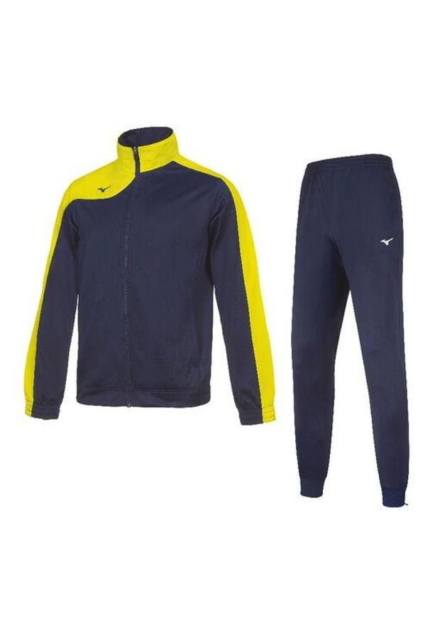 Dres Mizuno femme Team kobe knit. Kolor: niebieski, wielokolorowy, żółty. Materiał: dresówka. Sport: fitness