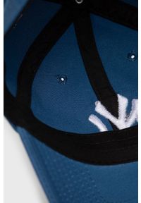 New Era czapka bawełniana z aplikacją. Kolor: niebieski. Materiał: bawełna. Wzór: aplikacja #3