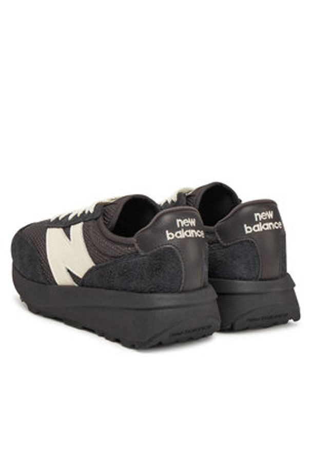 New Balance Sneakersy U370PB Czarny. Kolor: czarny. Materiał: zamsz, skóra