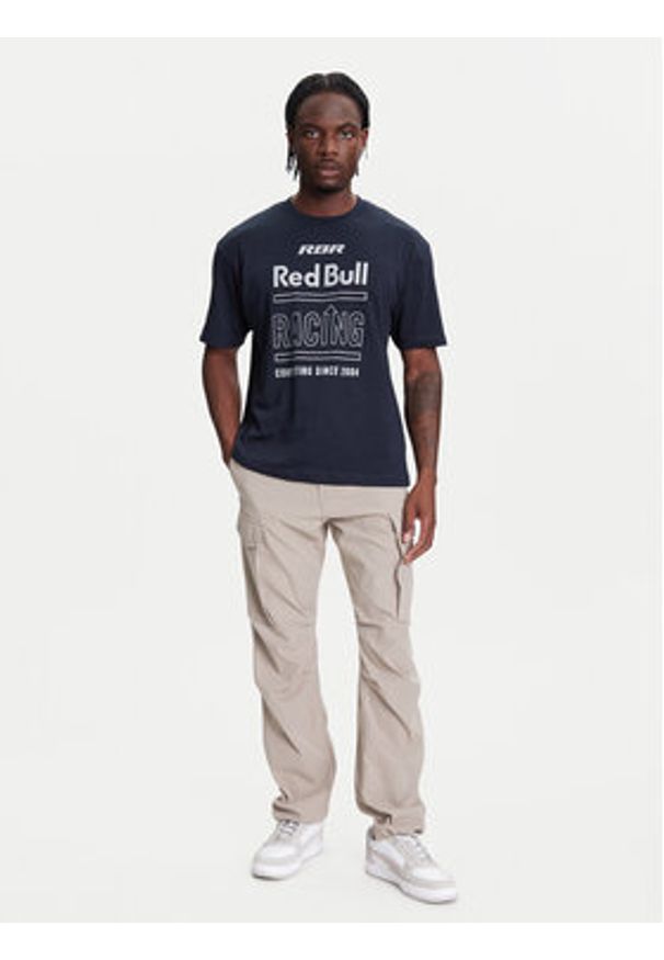 Pepe Jeans T-Shirt Red Bull Racing History RM500020 Granatowy Regular Fit. Kolor: niebieski. Materiał: bawełna