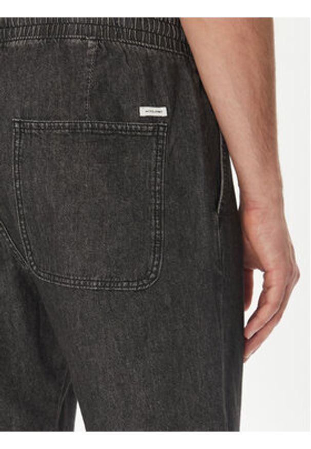 Jack & Jones Szorty jeansowe Tony 12270251 Czarny Relaxed Fit. Kolor: czarny. Materiał: bawełna