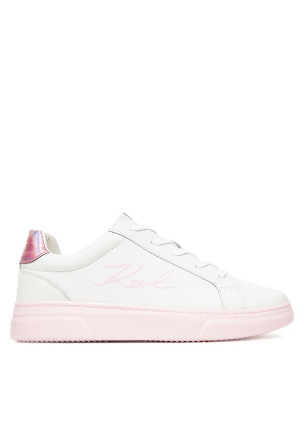 Sneakersy Karl Lagerfeld Kids. Kolor: biały