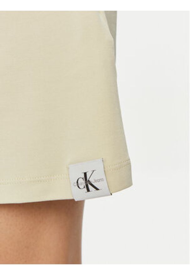 Calvin Klein Jeans Sukienka letnia J20J223045 Zielony Slim Fit. Kolor: zielony. Sezon: lato