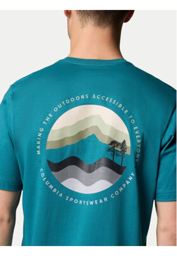 columbia - Columbia T-Shirt Kettle River™ 2120411 Turkusowy Regular Fit. Kolor: turkusowy. Materiał: bawełna