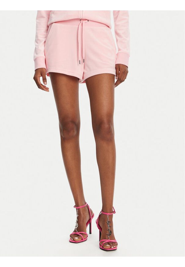 Juicy Couture Szorty sportowe Eve JCBHS224801 Różowy Regular Fit. Kolor: różowy. Materiał: syntetyk